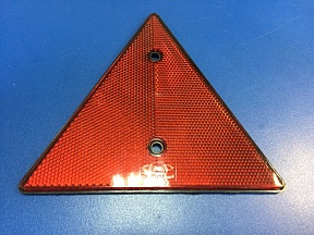Отражатель треугольный красный